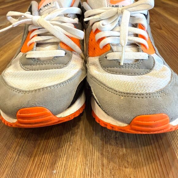 Nike Air Max 90 Recraft Total Orange - Men's Size 10.5 (CW5458-101) - Picture 12 of 13